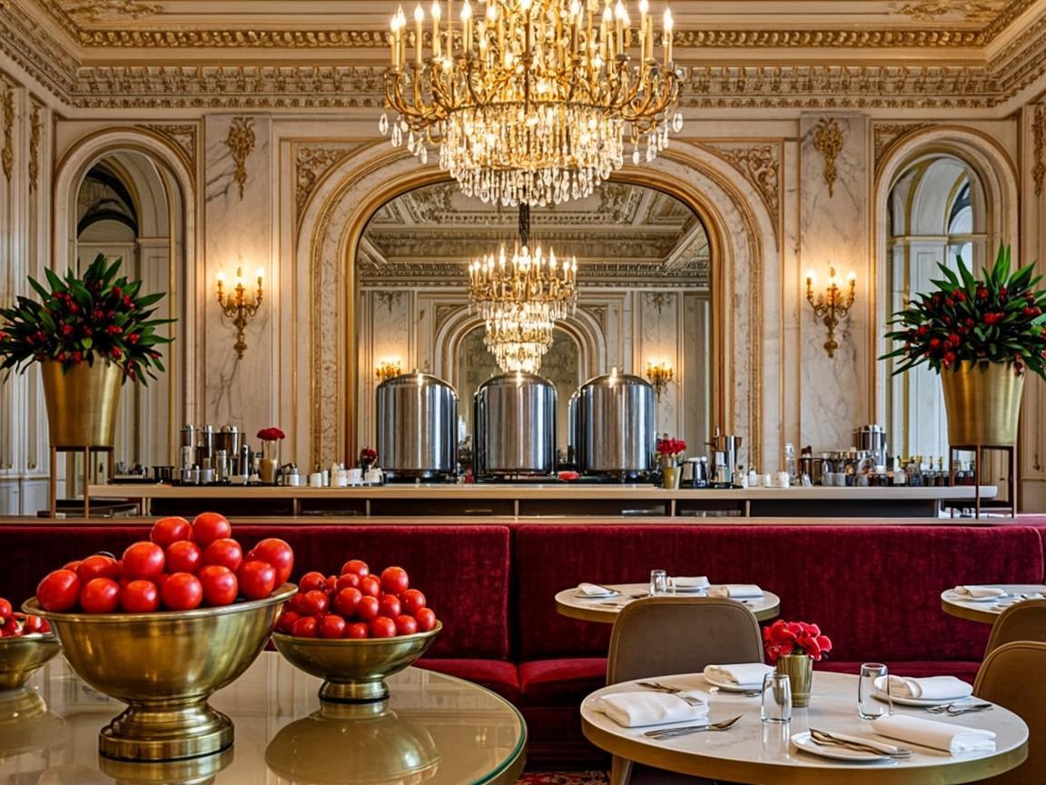 Intérieur luxueux du restaurant Tamaté International